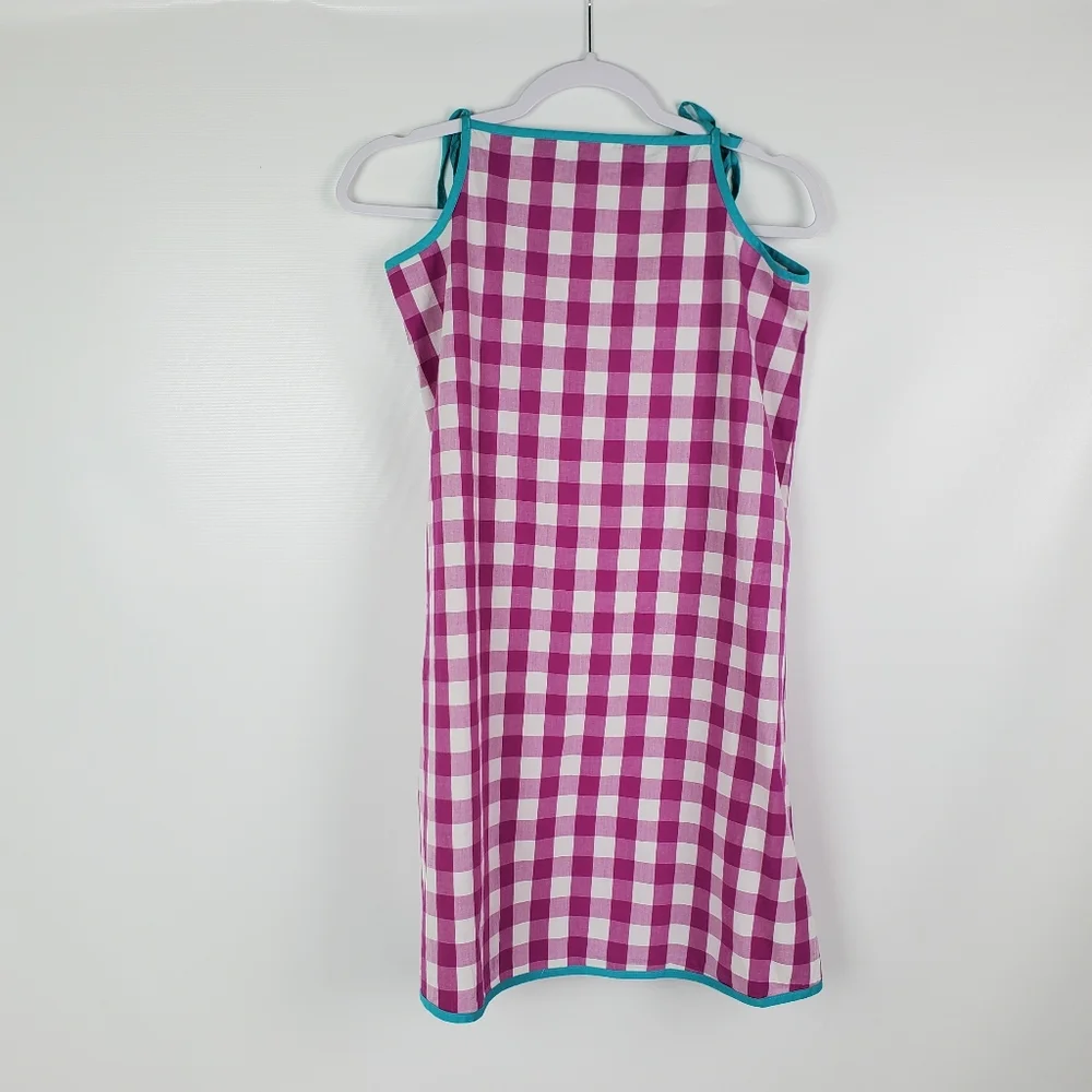 Hanna Andersson Cotton Aline Checked Dress 160 - Picture 3 of 9